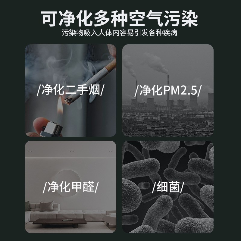 家用迷你挂脖式负离子净化器随身便携空气净化器除尘净化器