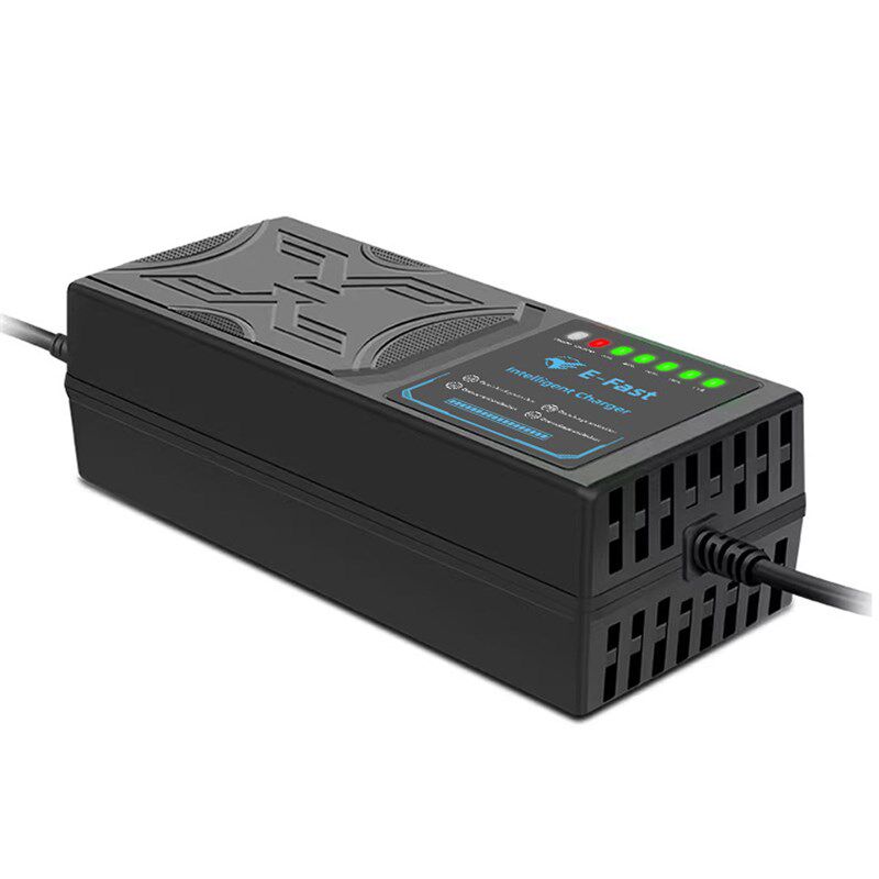 智芸星72V20AH电动车充电器7灯电量显示反接保护温度保护充满关机