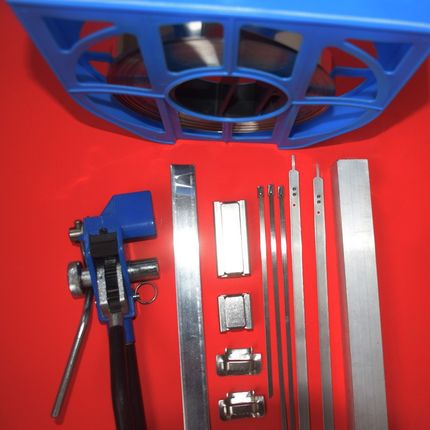 SS304不锈钢打包带0.7*19保温保冷设备捆绑带通信器材捆扎带