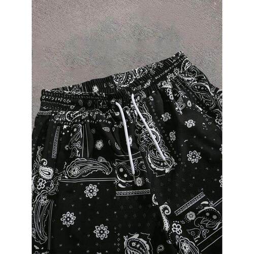 跨境Men's Regular Fit All Over Print Bandana Print Waistcoat