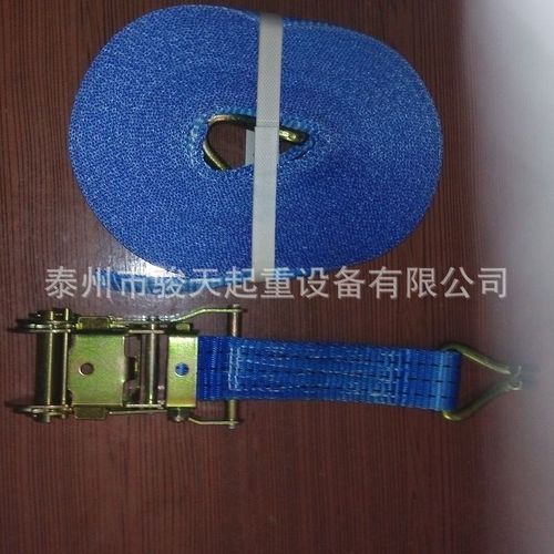 拉紧器1.5寸7m汽车收紧器2t 8m 货物捆绑带 S钩紧固带