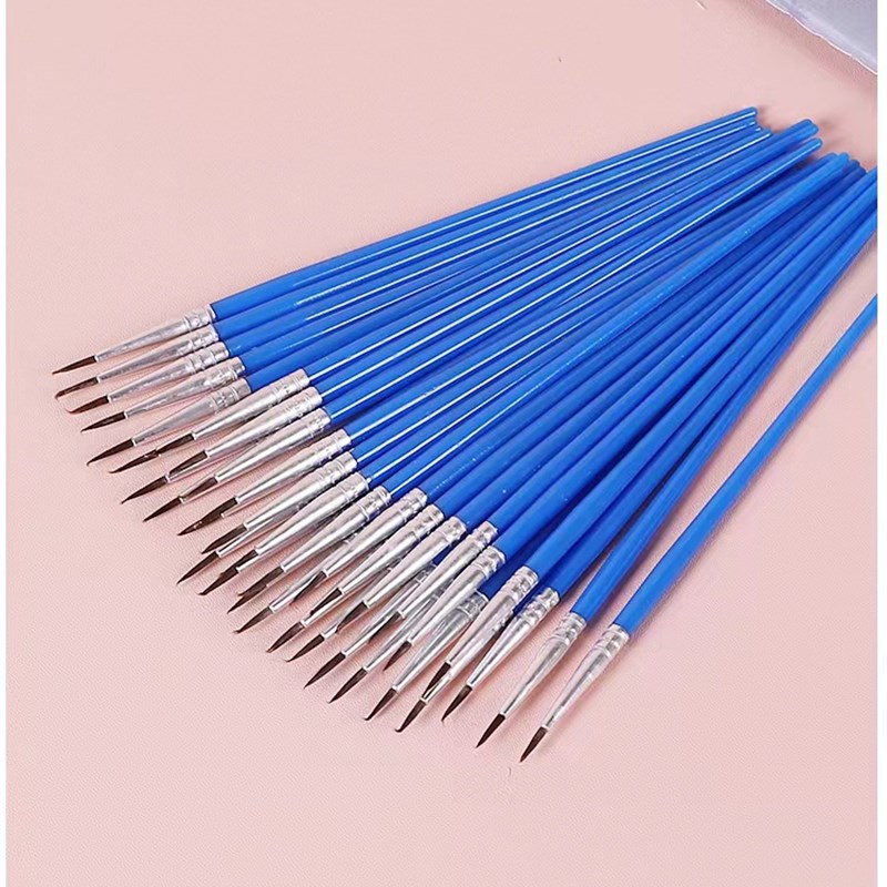 水彩画笔勾线笔多功能平头笔刷水粉丙烯油画笔排笔美术颜料绘画笔