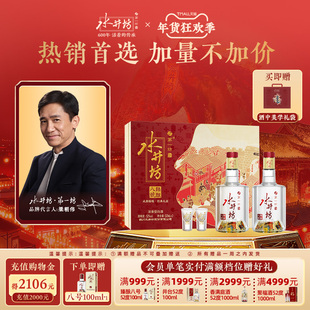 【直播】水井坊臻酿八号52度520ml双支礼盒