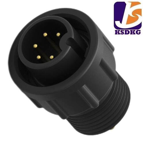 B Size接线端子连接器5芯 母身公针 线端成型式圆形插头 快锁式5A