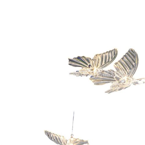 新款婚庆场地布置装饰灯 亚克力发光灯串10头蝴蝶吊灯 厂家直供