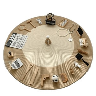 抓周地毯宝宝周岁生日布置道具圆形抓周红毯中式宝宝抓周礼道具