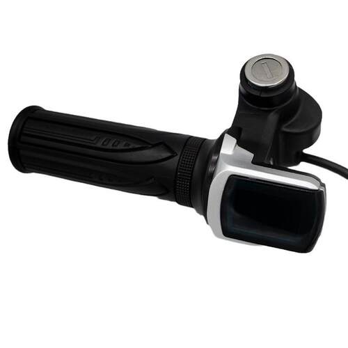 液晶数字带锁手把 代驾车电动车油门改装转把36v48v60v转把电量显