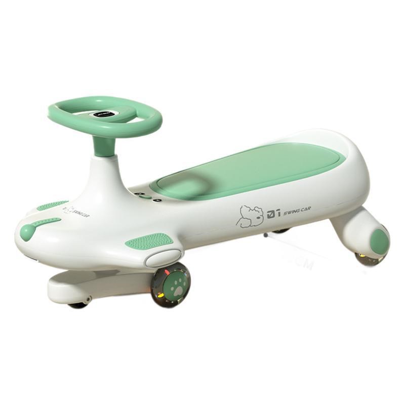 儿童扭扭车1-3-6岁万向轮可牵引摇摆妞妞车带音乐灯光静音