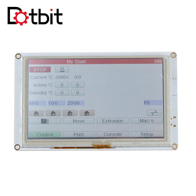 3D打印机克隆Duet 2 Maestro主板+5.0 PanelDue 5i集成彩触屏套件