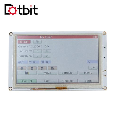 3D打印机克隆Duet 2 Maestro主板+5.0 PanelDue 5i集成彩触屏套件