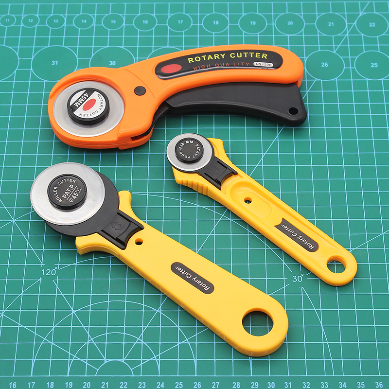 拼布切割滚轮刀皮革布料橡皮筋美工刀diy45 28mm手推裁切工具