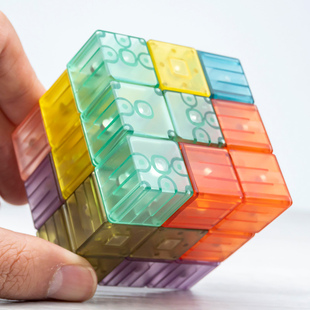 索玛立方体积木方块磁铁儿童益智玩具 6周岁 鲁班立方 磁力魔方