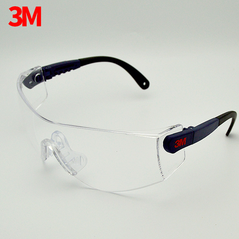 正品3M10196防护眼镜男女式骑行防风沙防尘防雾防冲击时尚护目镜