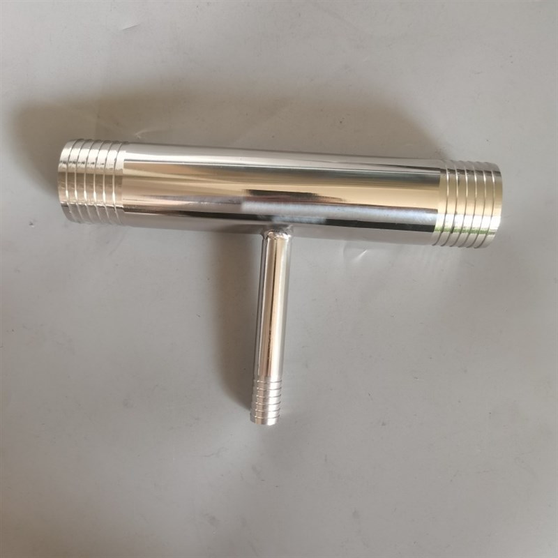 304不锈钢宝塔三通316卫生级T字型皮管三通接头竹节软管管件厂家