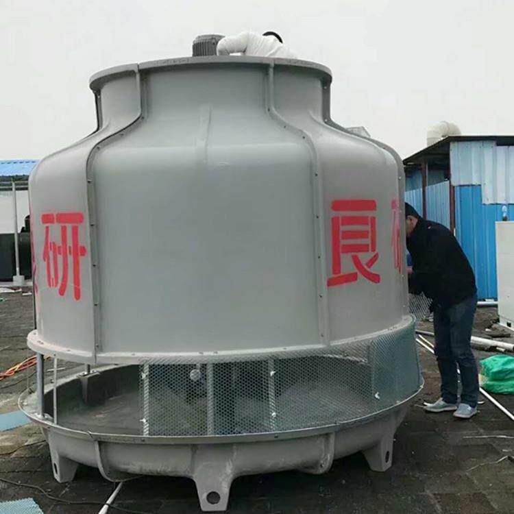 广东良研厂家供应机械设备适用125吨玻璃钢冷却塔 圆形冷水塔