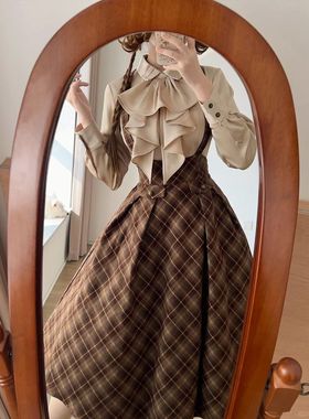 冬临春夏 冬季日系lolita设计衬衫外套重工公主连衣裙复古套装