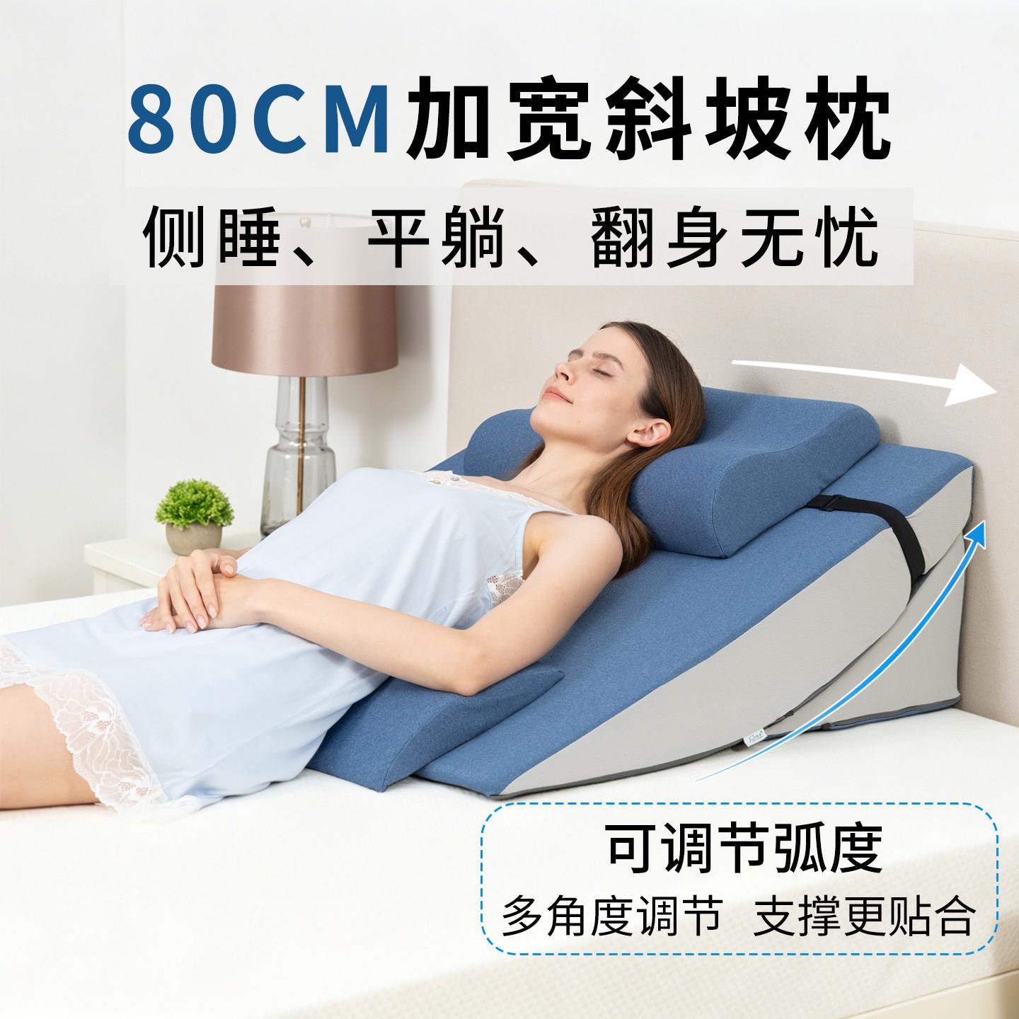 医疗级可调节角度翻折三角靠垫 防反流斜坡垫 逸康品牌床头大靠背