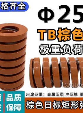 TB茶色弹簧模具弹簧矩形弹簧日标弹簧 25*25 30 40 50 55 /90 125