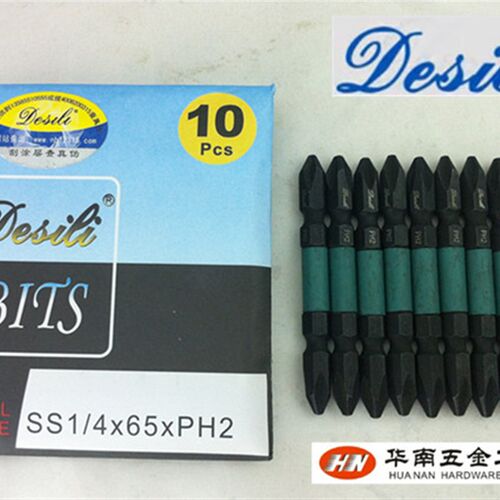 德式Desili 双头十字批咀 磷化黑处理螺丝批头 起子头  风批咀