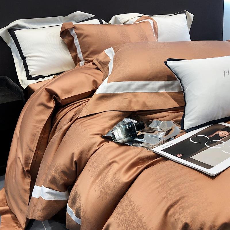 耐淘纺织品2023新款LF级奥地利兰精天丝提花系列四件套皮卡特洛