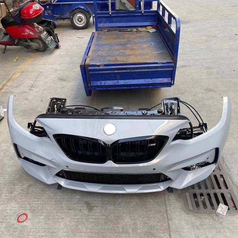 适用于宝马2系M2前嘴前鼻子前保险杠总成前脸机盖翅膀拆车件