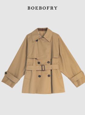 Toled Baich2025早秋新款气质高级感女士风衣外套BD3F0376