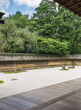 枯山水石子白色灰色砾石日式庭院黑色造景瓜子石碎石鹅卵石小石头