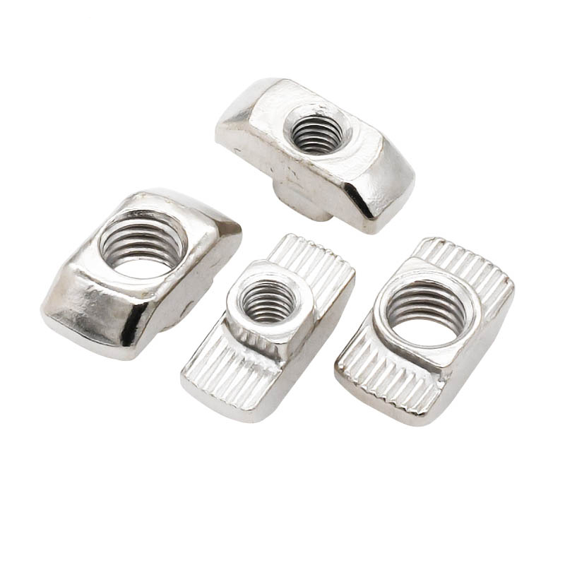 铝型材专用欧标镀镍T型螺母块15/20/30/40/45型M3-M8锤头船形