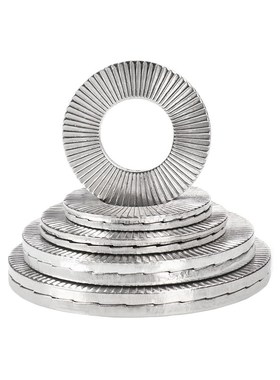 316不锈钢双叠自锁垫圈 NLDF3/4/5/6/8/10/12/16/20/60防松动垫圈