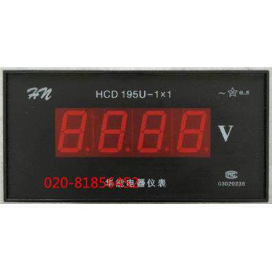 直流电压表HCD 195U-1X1 电源DC24V 输入DC+-0-15V 表面160X80