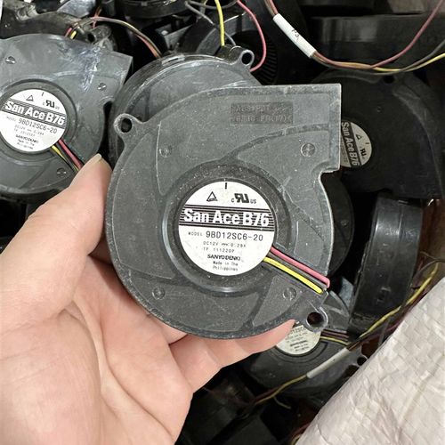 三洋SANYO涡轮鼓风机9BD12SC6-20离心12V 0.28A散热风扇7CM 7520