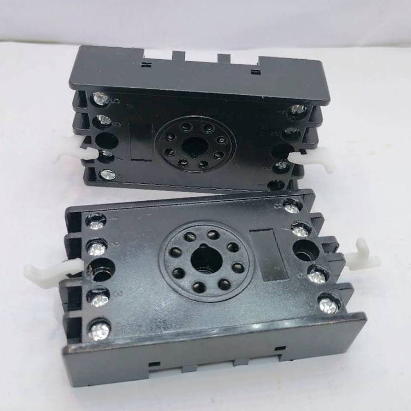大脚时间继电器底座 座子JS20 JS14A JS14P XJ3-G XJ5安装座8脚