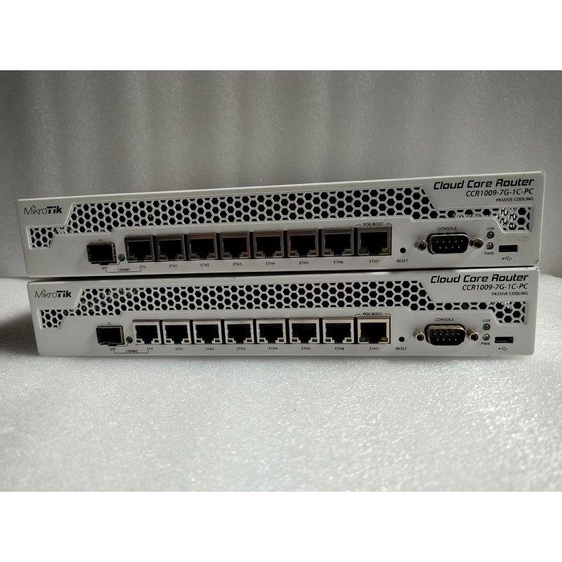 MikroTik 路由CCR1009-7G-1C-PC千兆有