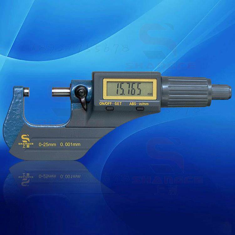 上测数显千分尺高精度0.001电子外径千分尺0-25mm微米线径测微仪