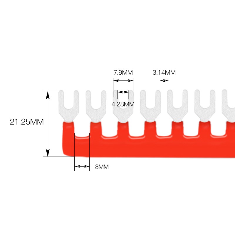 TD-2010 TBR-20A TBC-20A 接线端子连接条短接条短路片汇流排边插