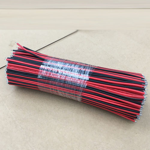 LED灯带导线 电子连接线 2PIN红黑两芯电源线 平行线15CM(10条)