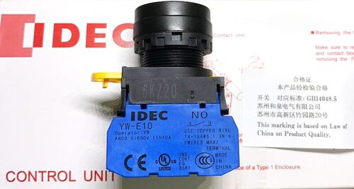 IDEC和泉YW1B-M1E10G 11w 22Y 20g 13B 10R S YW-E10按钮开关E01r
