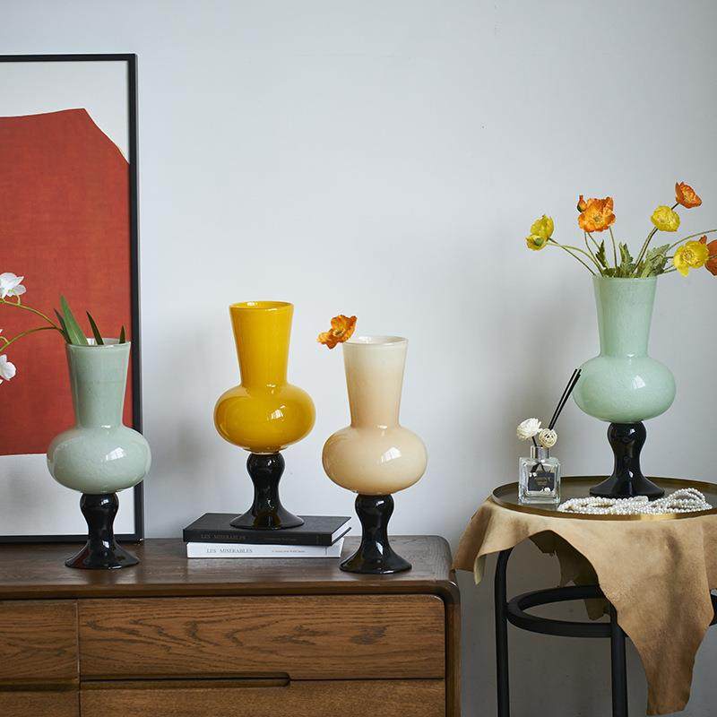 中古风芬顿琉璃高脚风灯花瓶客厅高级感水培鲜花法式轻奢风软装瓶,自行车/骑行装备/零配件,更多零件/配件,淘宝优惠券,粉丝福利购,淘宝优惠卷