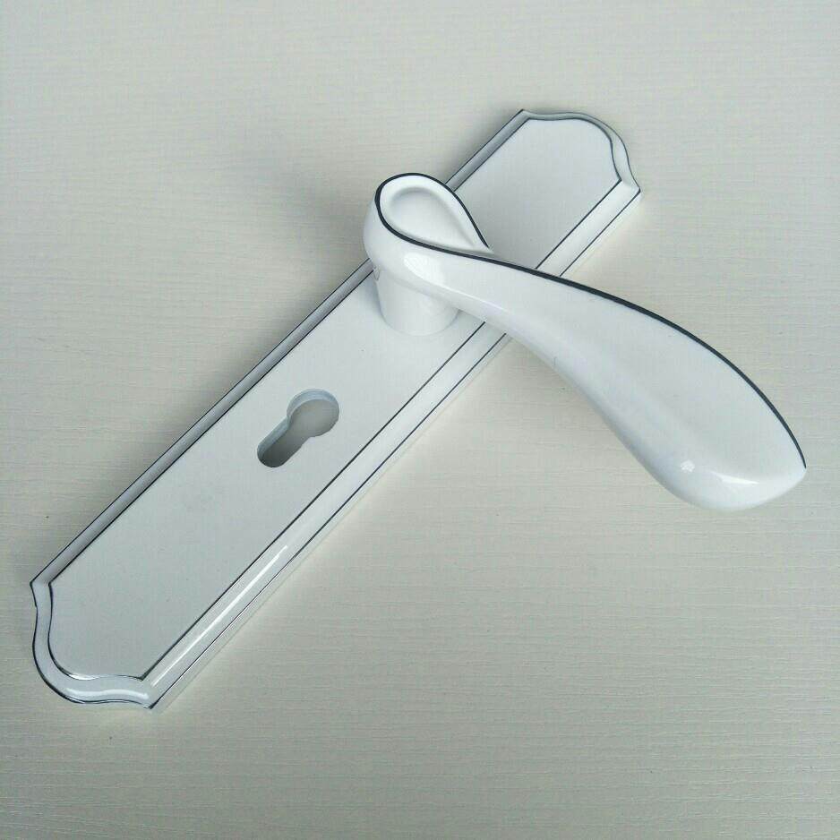 欧式合金实木门把手室内卧室房门锁锁具五金大50磁吸静音锁体