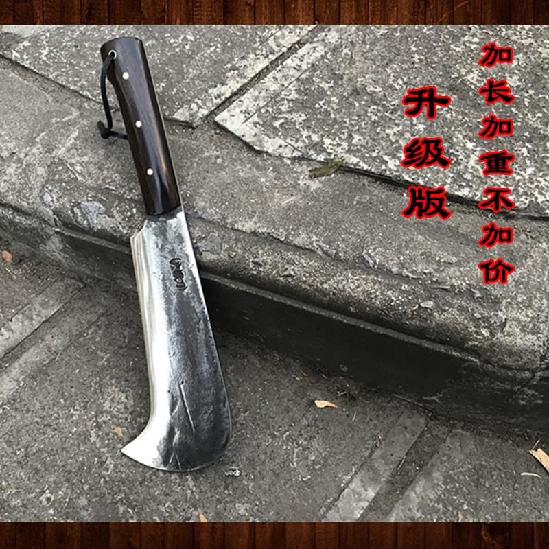户撒手工锻打镰刀户外砍伐刀具露营探险钓鱼专用小柴开路刀碳锰钢