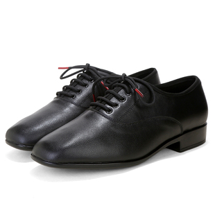 罗芙玛头层牛皮国标摩登舞软底男式交谊舞舞鞋摩登练功比赛华尔兹