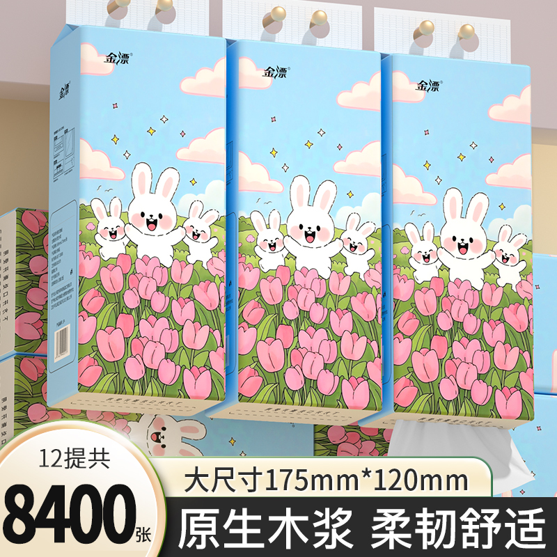 整箱12提抽纸悬挂式车载清洁纸巾