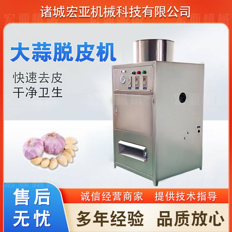 不锈钢大蒜无伤脱皮机 供应链条式脱皮机设备 大蒜大批量脱皮