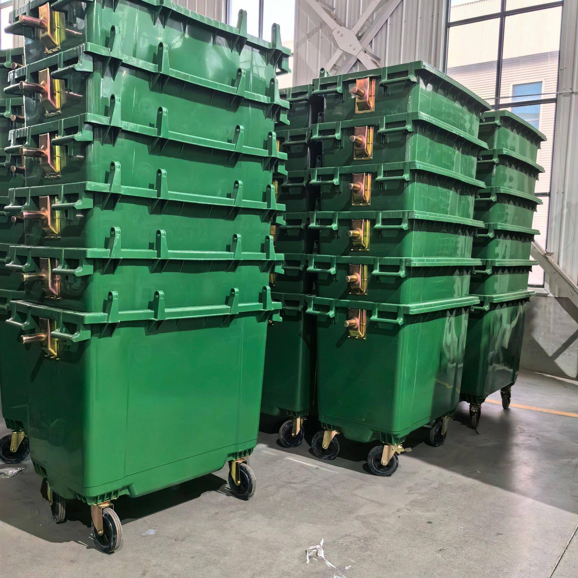 660L垃桶6大圾容量加厚小RCJ区环卫塑料垃圾箱60升户外清洁垃圾箱