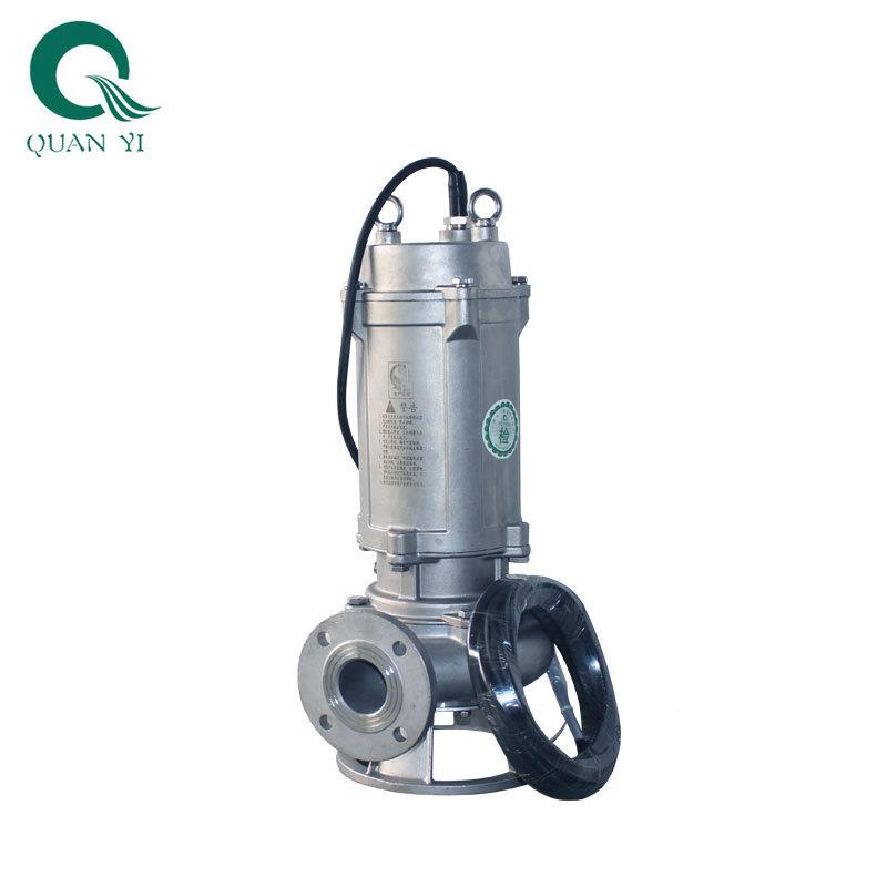WQG不锈排钢耐腐酸耐碱带切割潜NMH水污泵扬程内不可超功河水提升