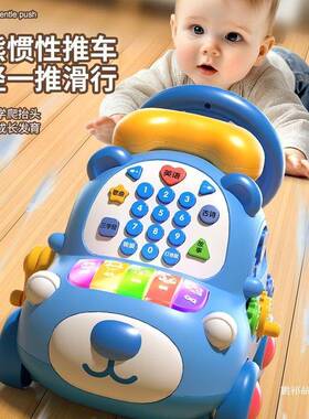 儿童益智早玩仿真教婴电OSE话机儿多功能座机女宝宝音乐巴士方笙