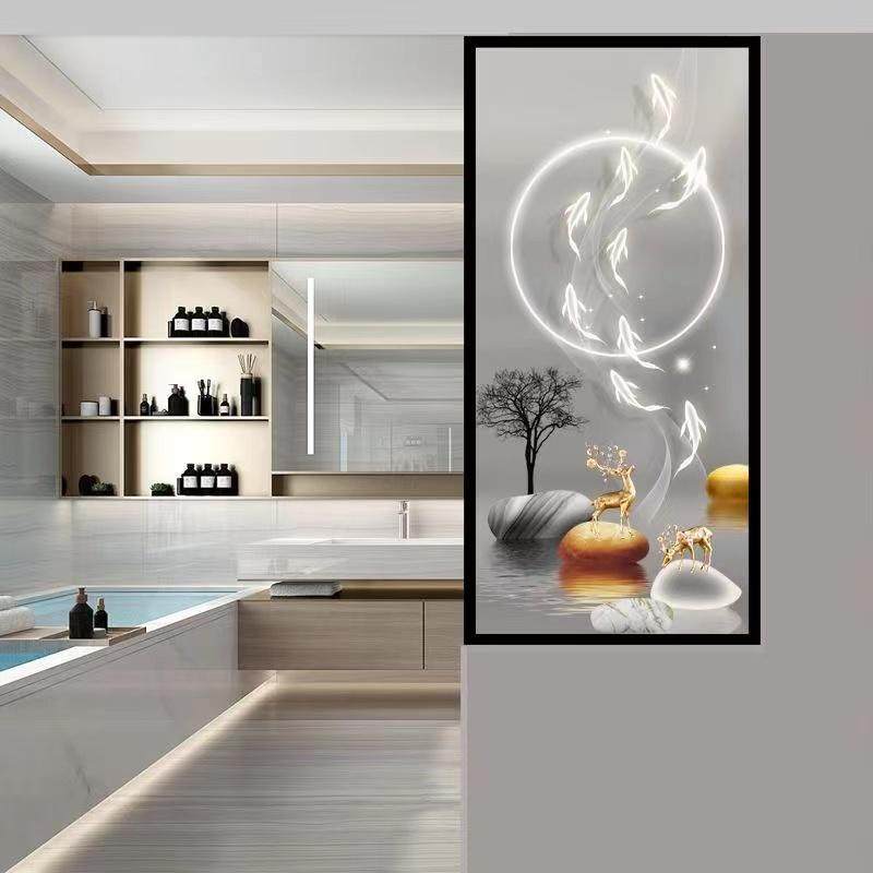 简约钢化玻璃屏风隔断厕客厅卫遮挡入户门玄关所生间IEK半墙隔断,标准件/零部件/工业耗材,车间地垫,淘宝优惠券,粉丝福利购,淘宝优惠卷