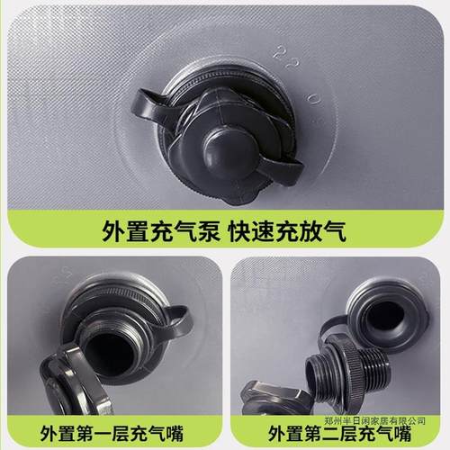 尔床法三层充气床厚家用双人气垫床加阿加高UWO充气垫单人简易折