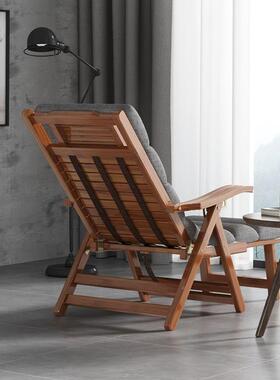 躺椅台家用休闲冬天可折休叠午适人合老年竹阳子睡椅DXE懒人椅子