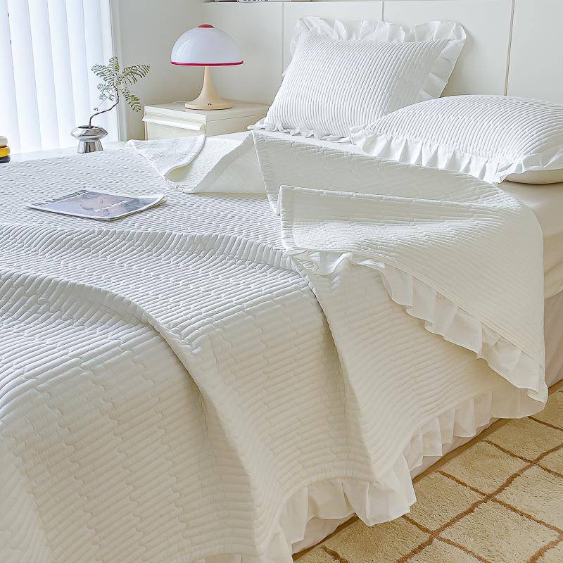 花棉边棉水棉LY夹棉洗床单单件全纯榻榻米单人学生床盖三件套四季